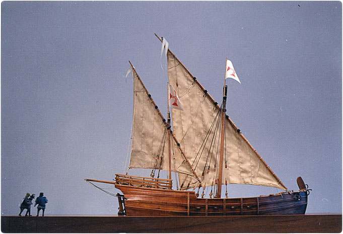 Karevelle Schiffsmodell 1:32, gebaut von Manfred Porath